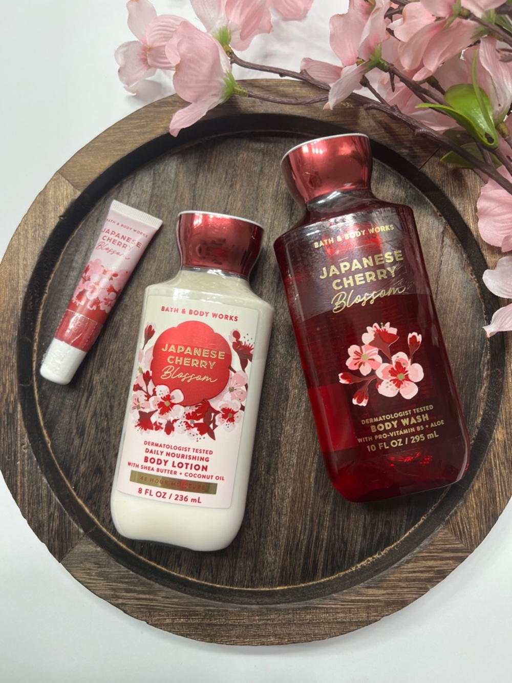 NWT Bath & Body Works Japanese Cherry Blossom Body Set - Full Sized